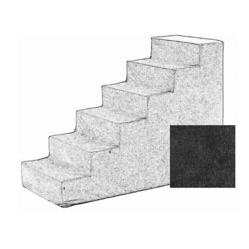 Bowsers Pet Premium Pet Step High-Density Foam Dog Stairs — Carbon 6 Step Mock Up