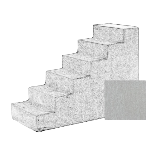Bowsers Pet Premium Pet Step High-Density Foam Dog Stairs — Oyster 6 Step Mock Up