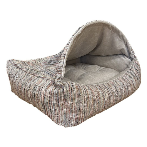 Bowsers Pet Products Canopy Burrow Dog Bed — Sorrento Side View
