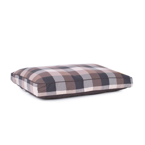 Carolina Pet Company Classic Pendleton Napper Dog Bed — Block Plaid Side View