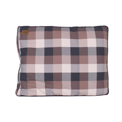 Carolina Pet Company Classic Pendleton Napper Dog Bed — Block Plaid Top View