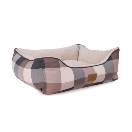 Carolina Pet Company Classic Pendleton Kuddler Dog Bed — Block Plaid Side View
