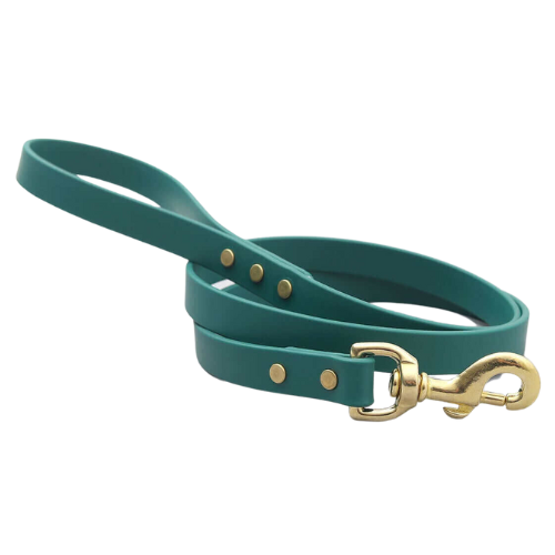 Mimi Green Biothane Waterproof No Stink Sport Lead — Forest Green