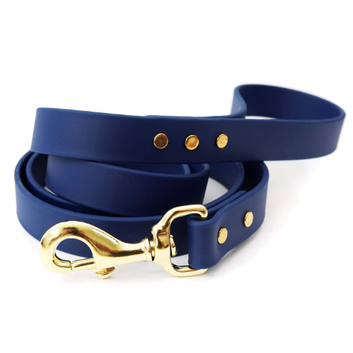 Mimi Green Biothane Waterproof No Stink Sport Lead — Navy Blue