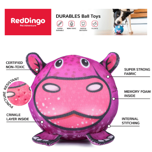 Red Dingo DURABLES Soft, Durable, Non-Toxic Dog Ball Toy — Product Key Features