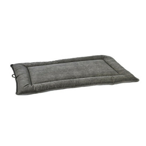 Bowsers MicroVelvet Cosmopolitan Mat Travel Dog Bed — Allumina Reverse Side In Thunder