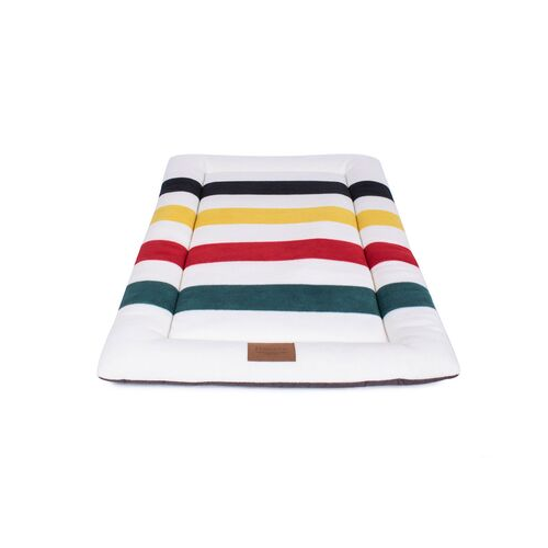 Carolina Pet Pendleton Comfort Cushion Dog Bed — Glacier National Park Top View Side
