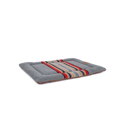 Carolina Pet Pendleton Comfort Cushion Dog Bed — Yakima National Park Heather Green Top View Angle