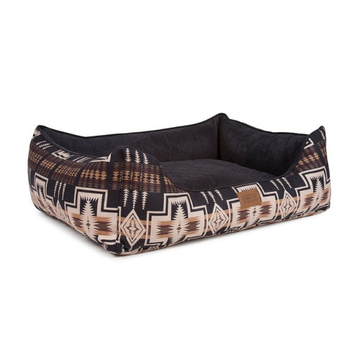 Carolina Pet Company Classic Pendleton Kuddler Dog Bed — Harding Flipped Inner Cushion View