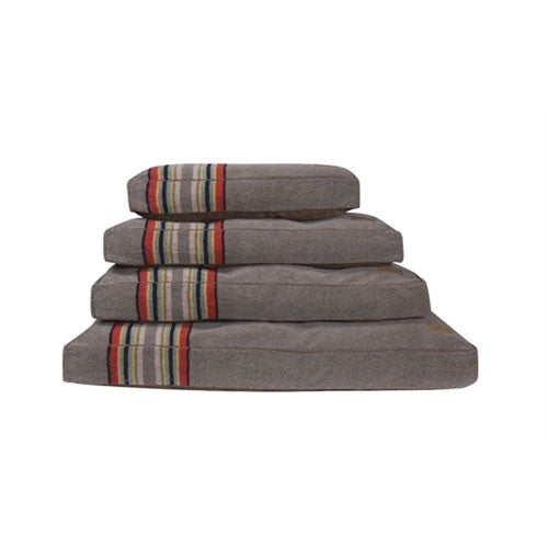 Carolina Pet Company Pendleton Dog Bed — Yakima Camp Umber All Sizes Stacked