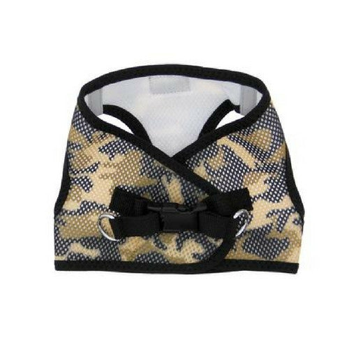 Doggie Design Camo American River Choke Free Dog Harness — Brown Camo Back View