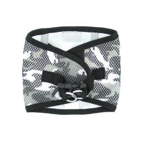 Doggie Design Camo American River Choke Free Dog Harness — Gray Camo Back View