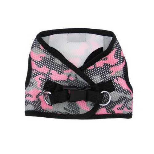 Doggie Design Cano American River Choke Free Dog Harness — Pink Camo Back View