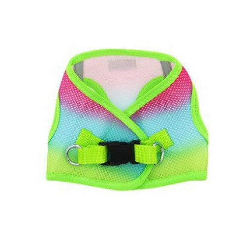 Doggie Design Ombre American River Choke Free Dog Harness — Rainbow Back View