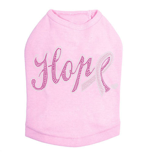 Dog In The Closet Breast Cancer Awareness Hope with Cancer Dog Tank Pink