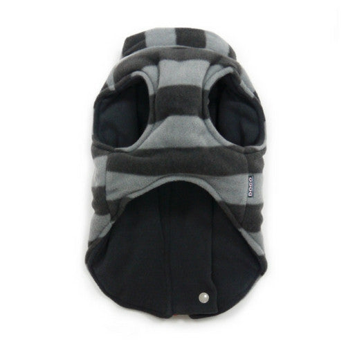 Dogo Pet Fashions Active Fleece D-Ring Winter Dog Coat Front View