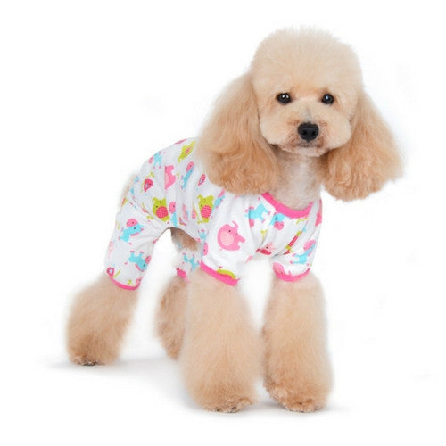Dogo Pet Fashions Zoo Animal Dog Pajamas Pink on Dog