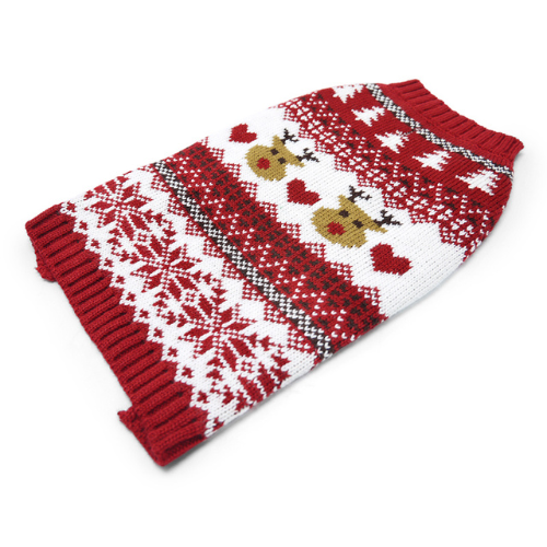 Dogo Pet Fashions Reindeer Fair Isle Sweater — Angle View