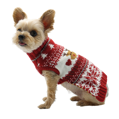 Dogo Pet Fashions Reindeer Fair Isle Sweater — View On Dog