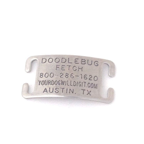 Boomerang CollarTag  Stainless Steel Dog Identification Collar Tag Medium