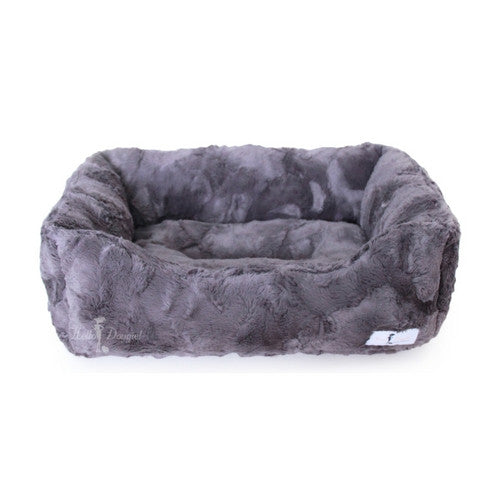 Hello Doggie Luxe Lounger Nesting Dog Bed Pewter Large