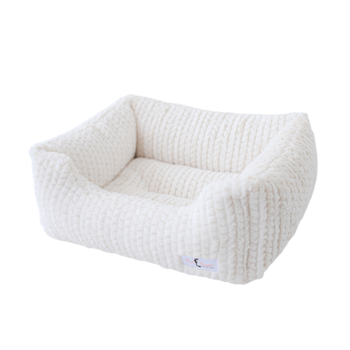 Hello Doggie Paris Lounger Nesting Dog Bed — Ivory