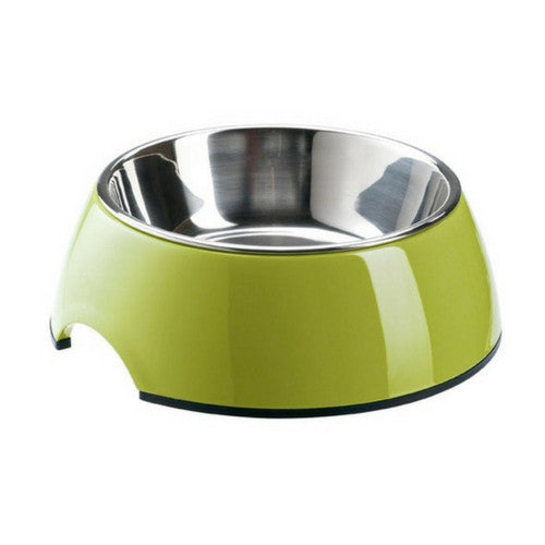 Hunter International Melamine Stainless Steel Dog Bowl Lemon