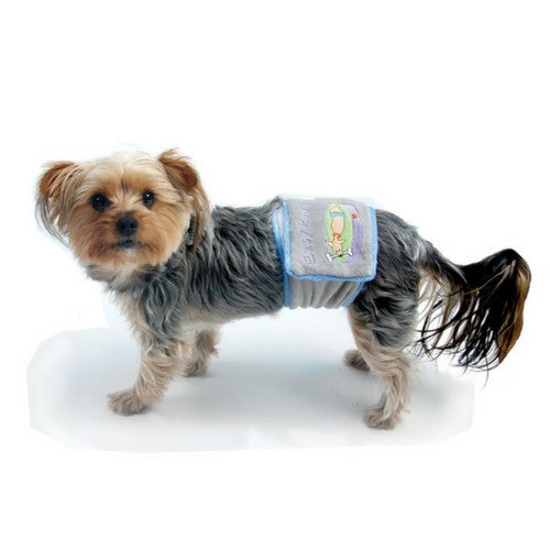 Oscar Newman Easy Peezy Boy Dog Incontinence Urine Marking Belly Band on Dog