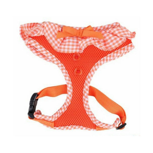 PUPPIA Vivien Soft Collar Adjustable Dog Harness A Orange