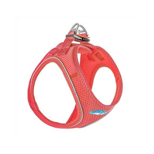 Plush Step In Air Mesh Vest Dog Harness — Bubblegum Pink Side View