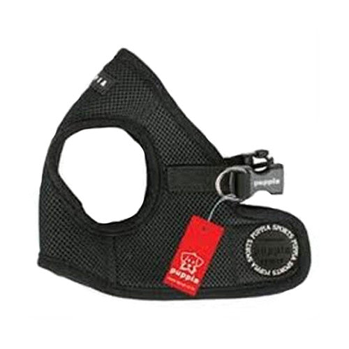 PUPPIA Soft Vest B Air Mesh Adjustable Dog Harness — Black