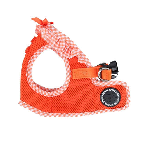 PUPPIA Vivien Step-In Soft Vest Dog Harness B Orange Side View