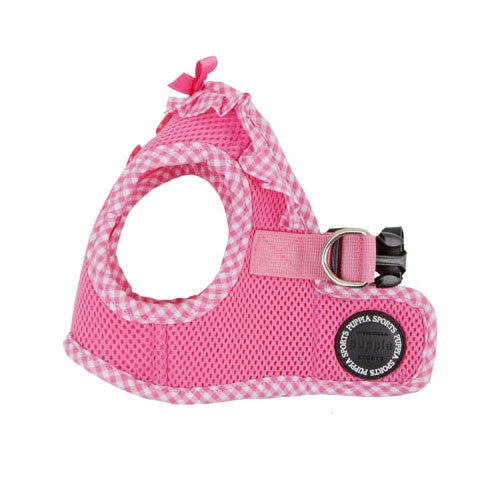 PUPPIA Vivien Step-In Soft Vest Dog Harness B Pink Side View