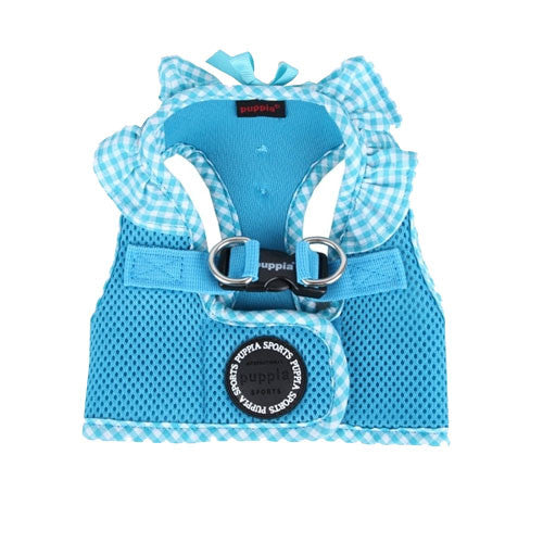 PUPPIA Vivien Step-In Soft Vest Dog Harness B Sky Blue Top View