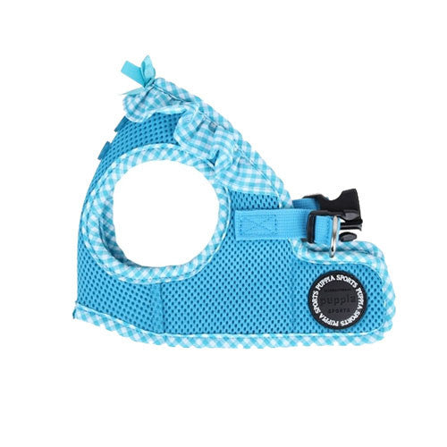 PUPPIA Vivien Step-In Soft Vest Dog Harness B Sky Blue Side View