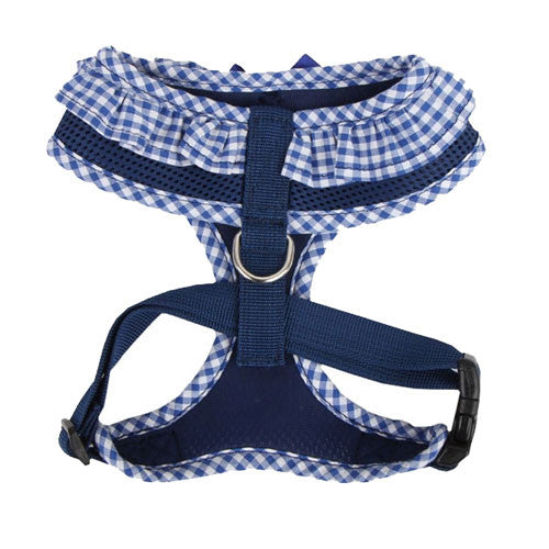 PUPPIA Vivien Soft Collar Adjustable Dog Harness A Royal Blue Back