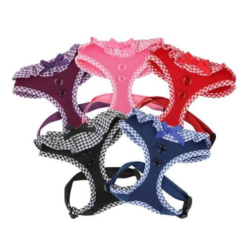 PUPPIA Vivien Soft Collar Adjustable Dog Harness A Color Options