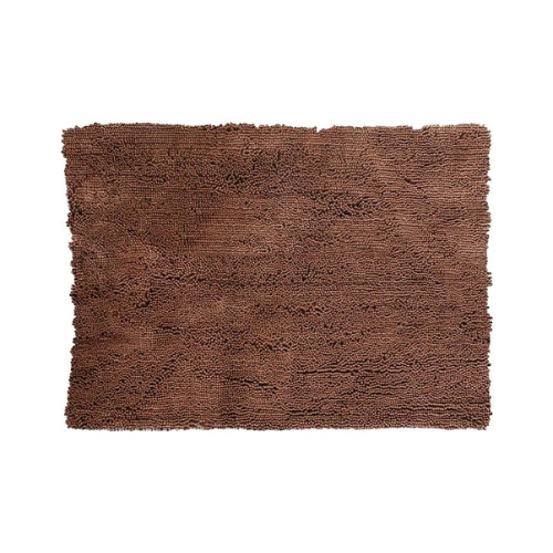 Soggy Doggy Super-Absorbent Microfiber Chenille Doormat No Bone Dark Chocolate