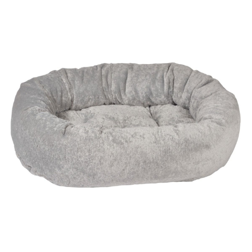 Bowsers Pet Donut Bolstered Nesting Dog Bed — Grey Goose Fax Fur