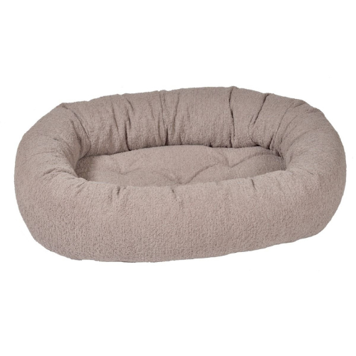 Bowsers Pet Performance Terry Nesting Donut Bolstered Dog Bed — Latte