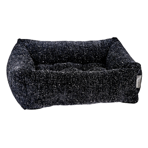 Modern Franklin Lounge Dog Bed by Bowsers in Stardust performance chenille fabric