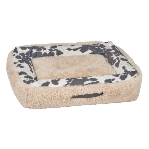 Bowsers Pet Faux Fur The Dude Bolstered Nesting Dog Bed — Wrangler