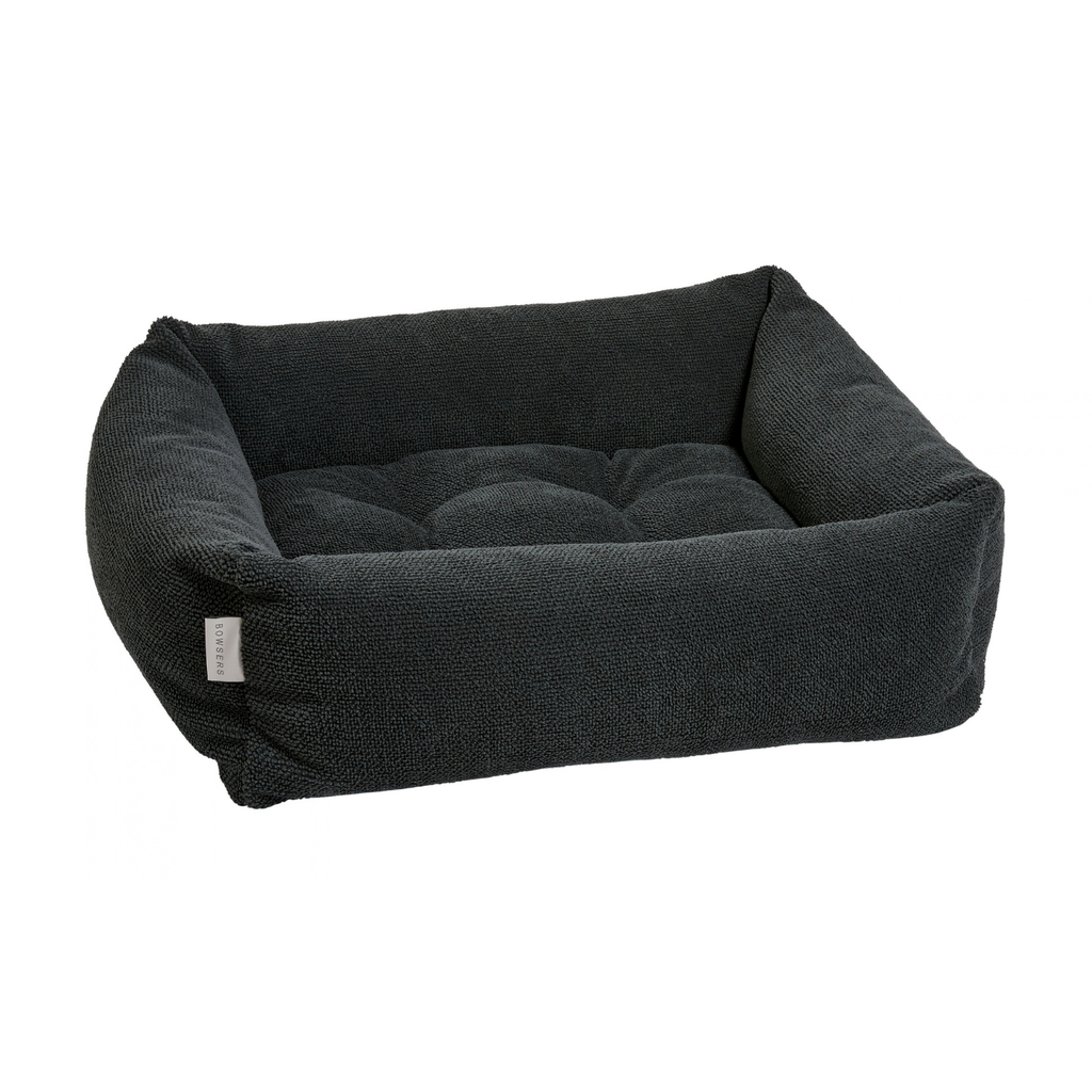 Bowsers Franklin bolstered dog bed in Chia performance terry