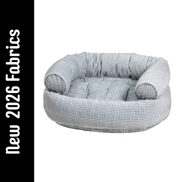 Bowsers Double Donut bed in Arctic fabric