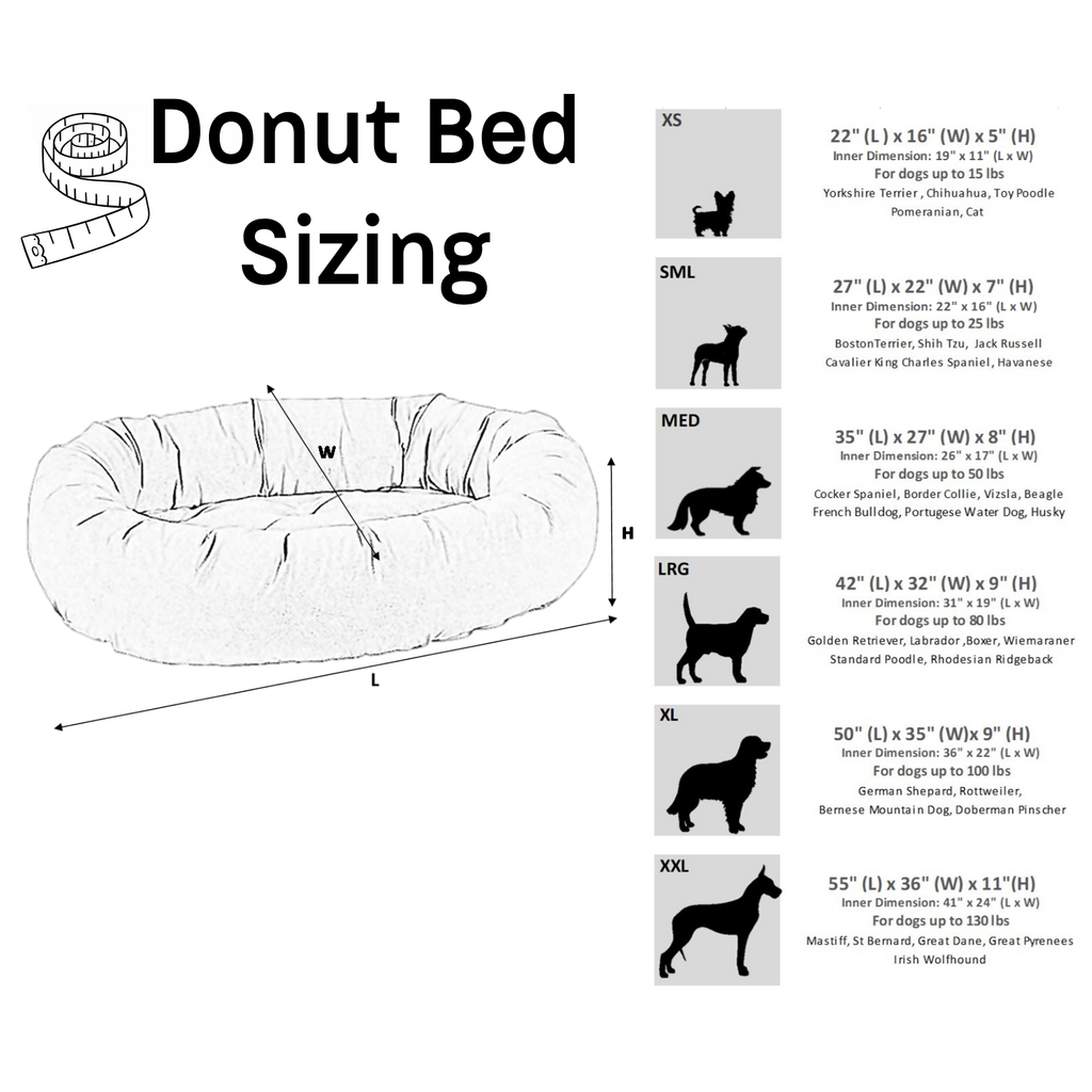 Bowsers Donut Dog Bed – Washable Bolster Bed | 2026 Fabrics