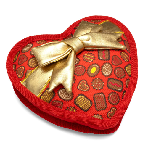 The Worthy Dog Box of Chocolates Plush Dog Toy