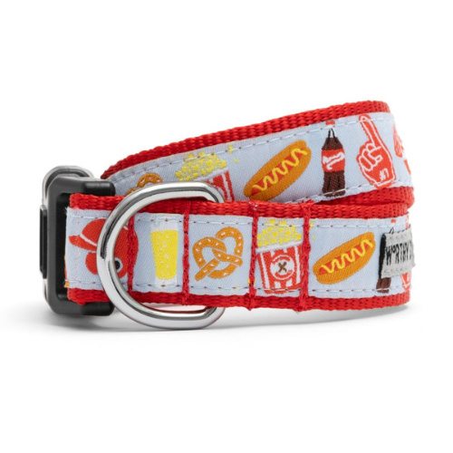 The Worthy Dog Home Run Ribbon Nylon Webbing Dog Collar