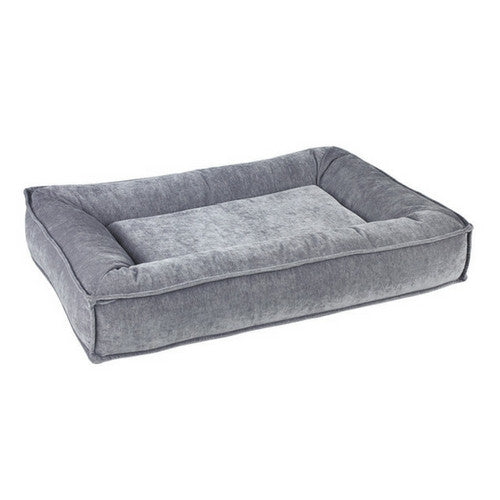 Bowsers Divine Futon Rectangular Bolstered Nesting Dog Bed — Pumice