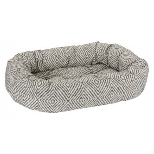 Bowsers Jacquard Donut Bolstered Nesting Dog Bed — Diamondback