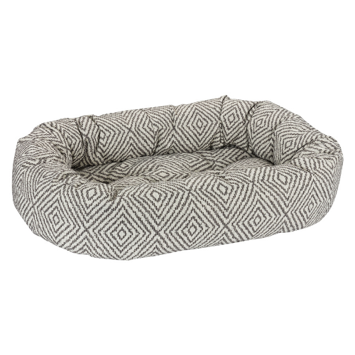 Bowsers Micro Jacquard Donut Bolstered Nesting Dog Bed — Diamondback